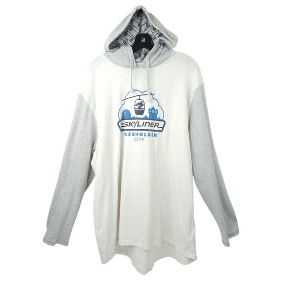 Disney Parks Skyliner Passholder 2019 Opening Pullover Hoodie Adult XXL Graphic - Picture 3 of 16